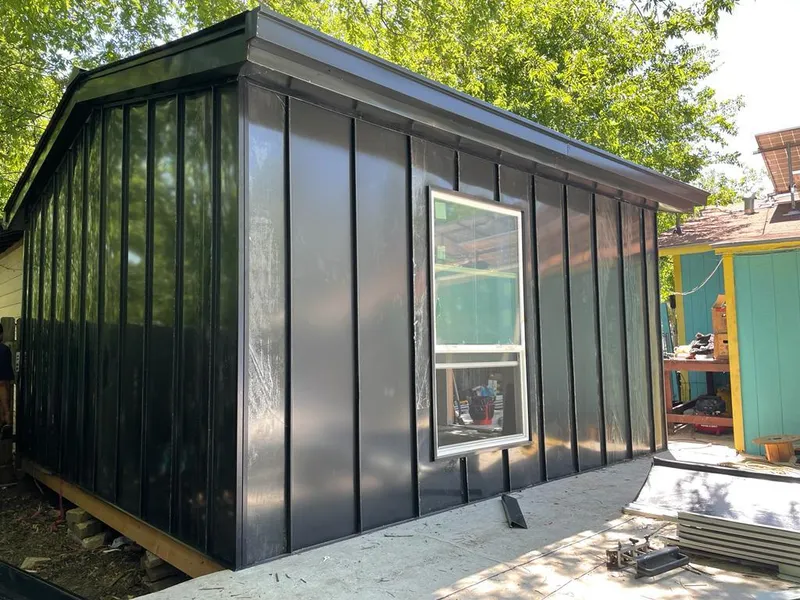 Black standing seam metal wall panels for Metal Roof Installation in Fairview Park